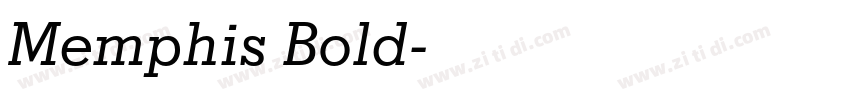 Memphis Bold字体转换